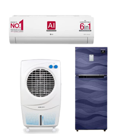 Upto 65% off on Ac, Refrigerator & More Cooling Appliances + Extra 10% Bank Off